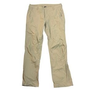 Mountain Hardwear Basin Trek Pants Khaki Beige Mens Size 34x30 Hiking Camping